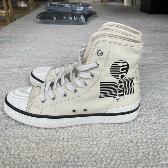Isabel Marant Benkeen Hightop Canvas Sneakers - Picture 3 of 6